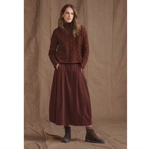Poetry Lambswool Cable Knit Turtleneck Sweater